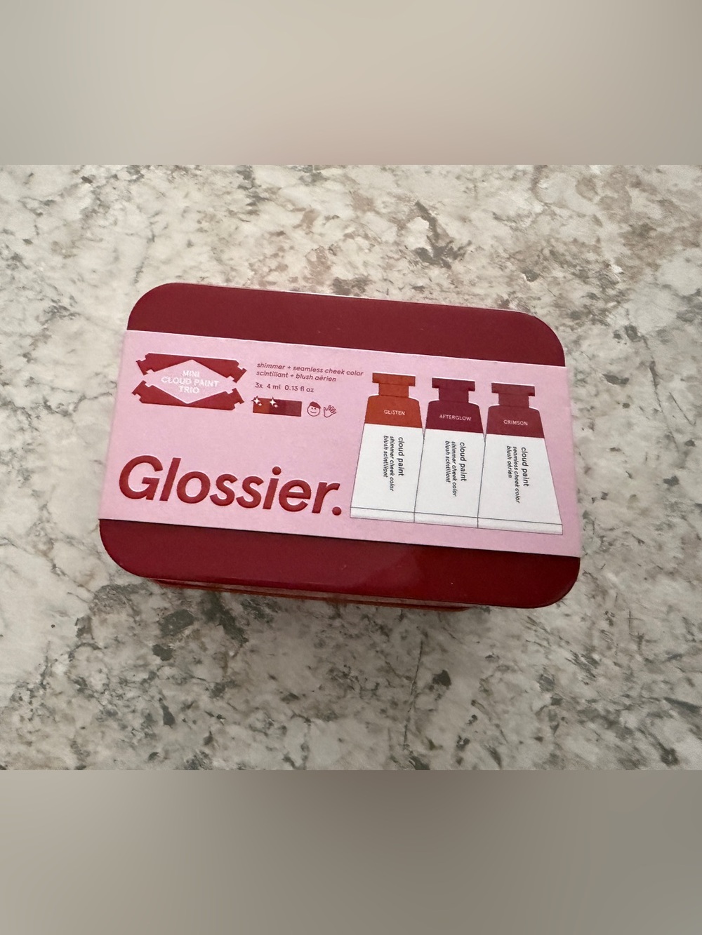 New Glossier Limited Edition
MINI Cloud Paint Blush Trio in Tin